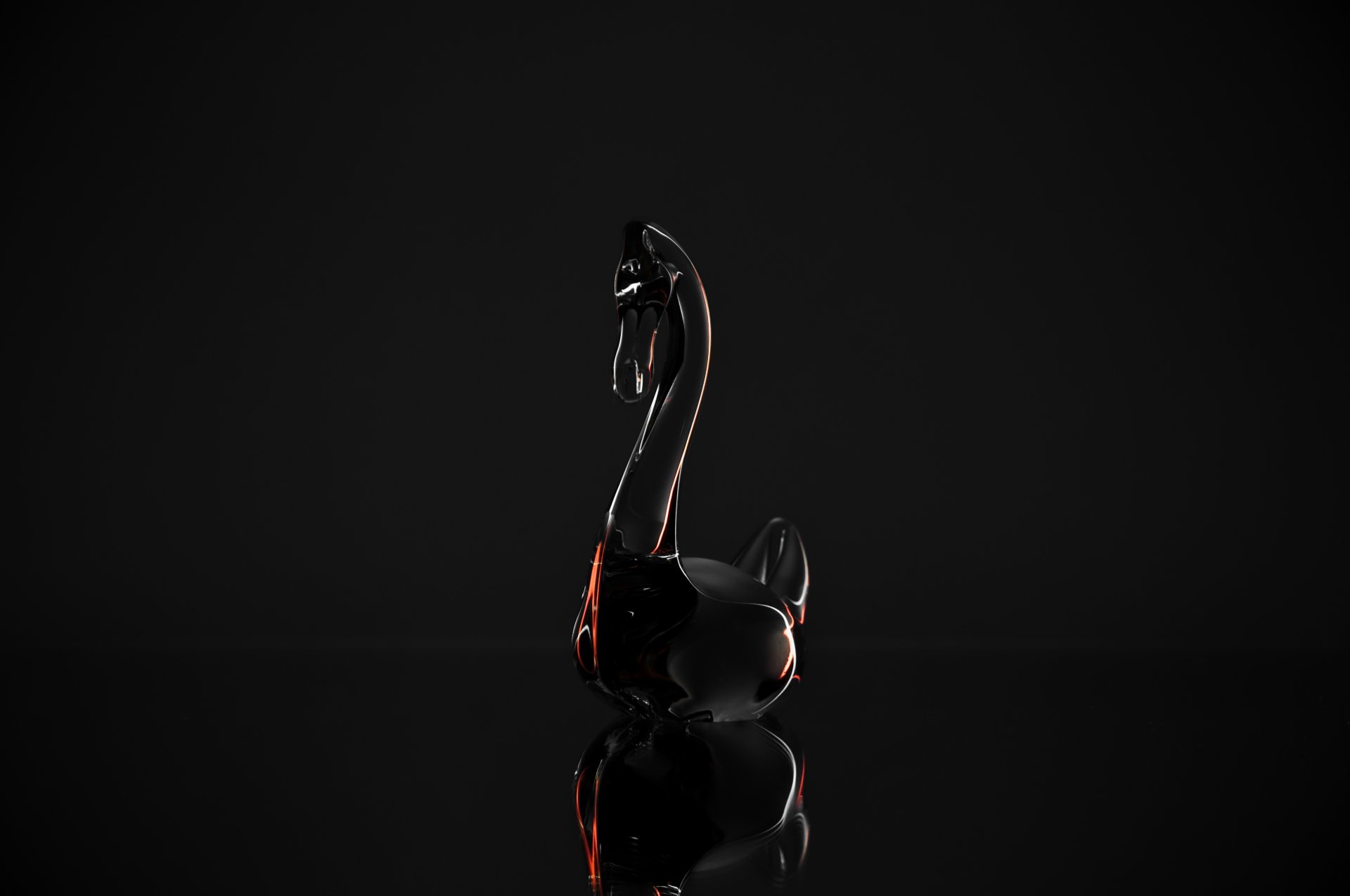 cigno cristallo specchio