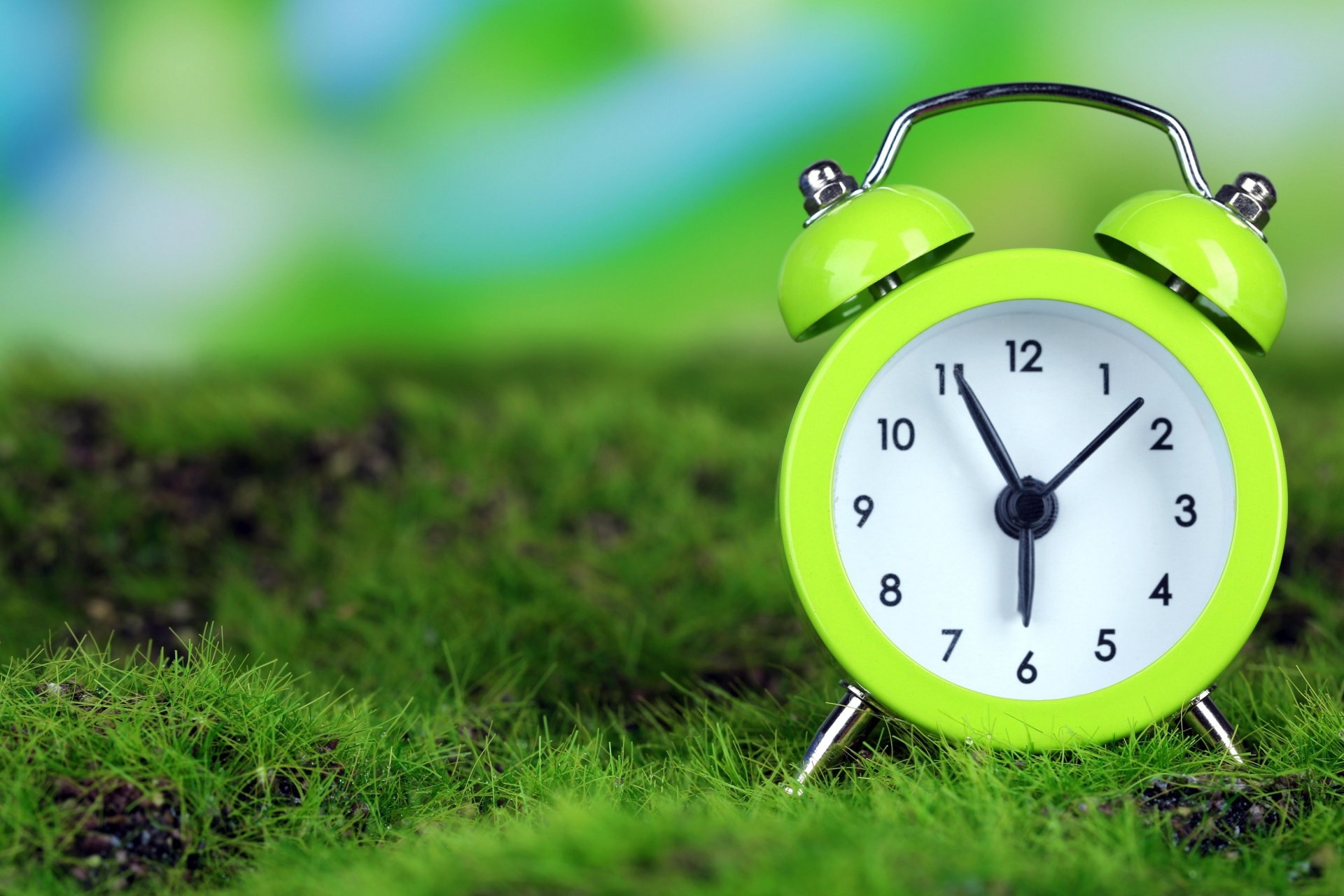 sveglia tempo erba mattina orologio
