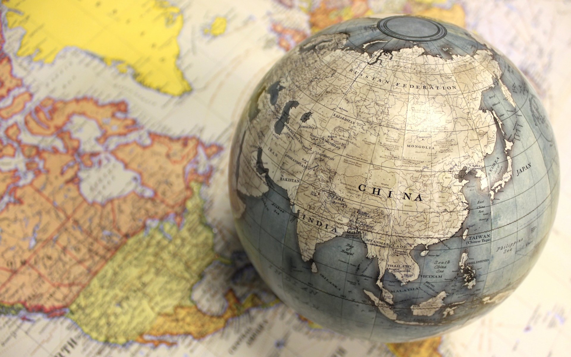 globo mappa mondo