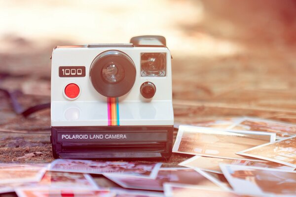 Foto Polaroid retrò con foto