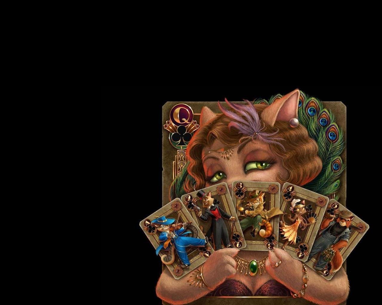 gatto indovino carte