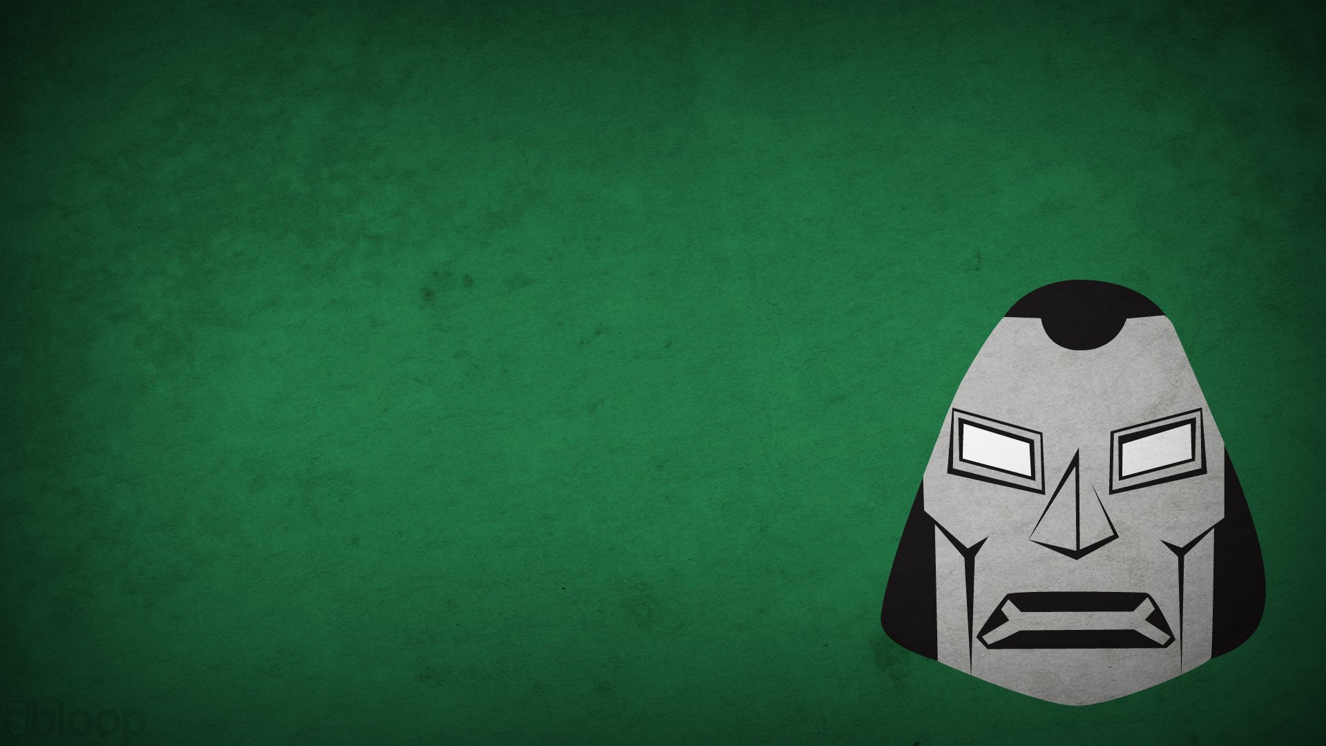 minimalismo dr. doom dr. doom cattivo verde