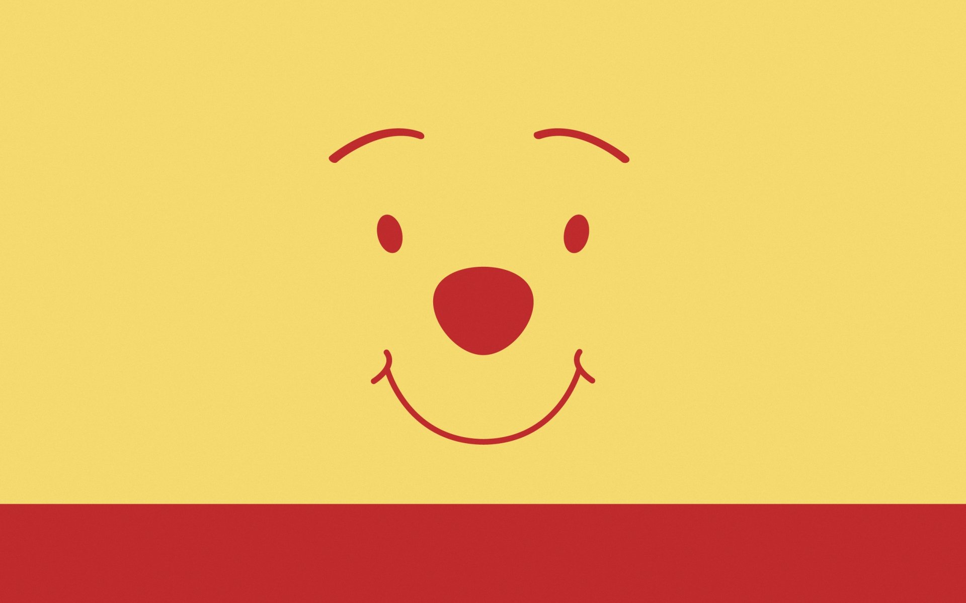 winnie the pooh winnie the pooh sorriso occhi naso viso minimalismo