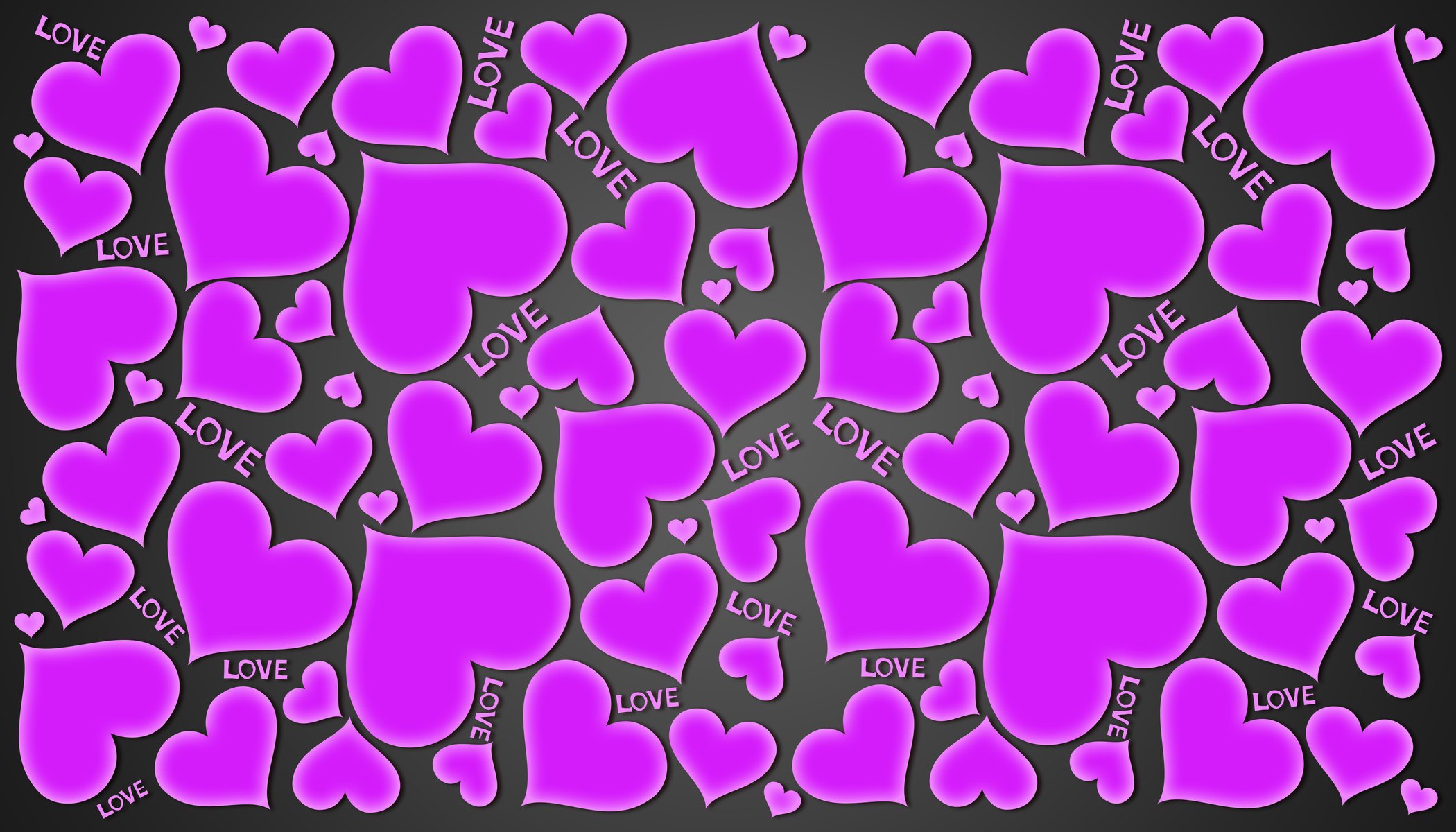 viola cuori amore gradiente sfondo cuori