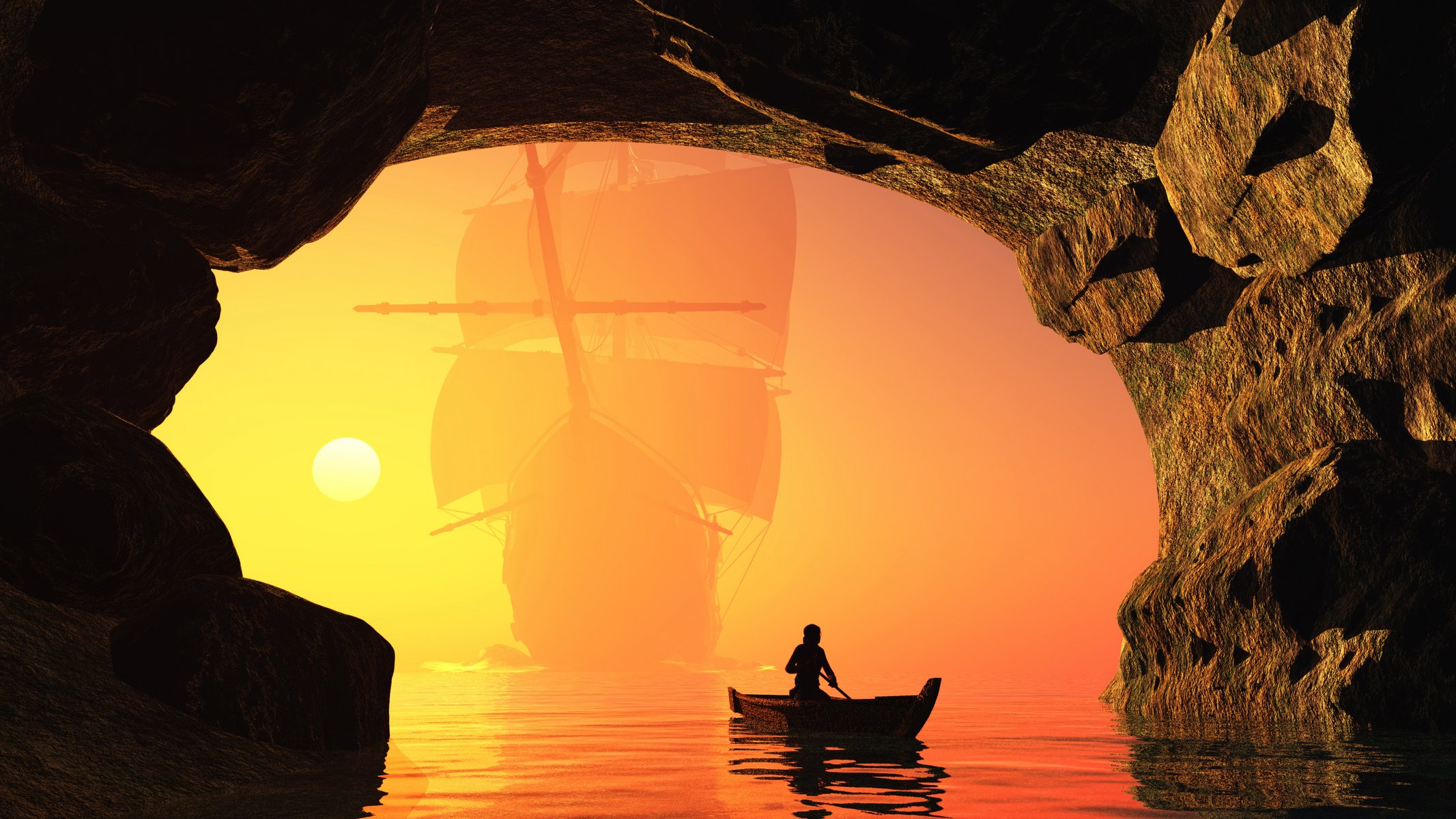 navi barca a vela barca grafica 3d foto