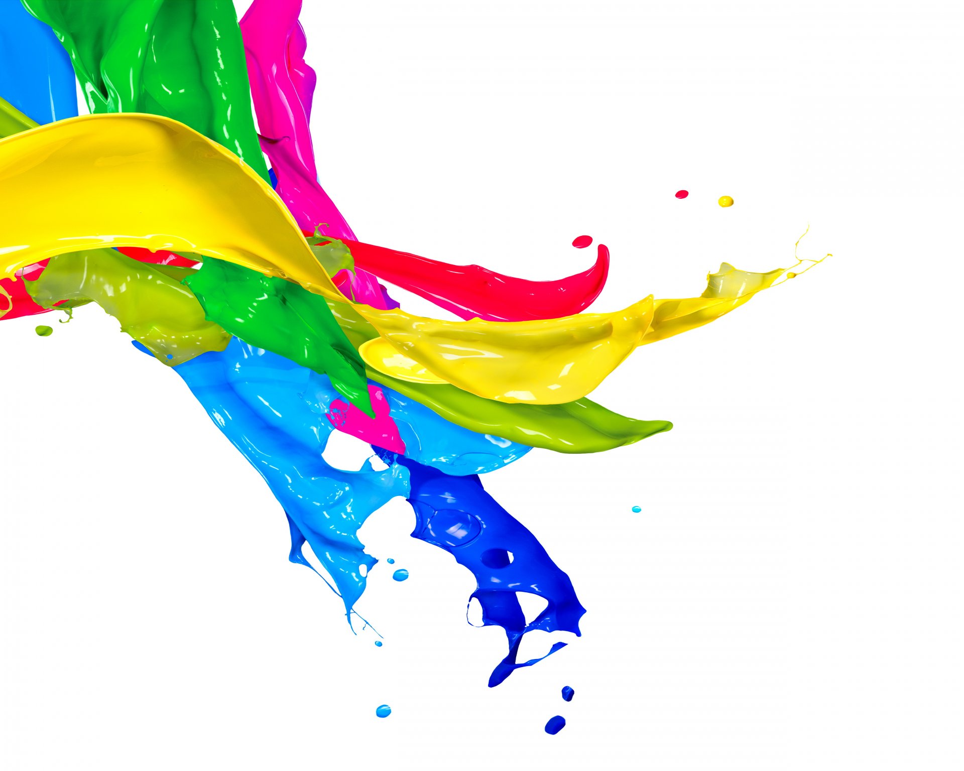 vernice screensaver colori design spruzzi gocce