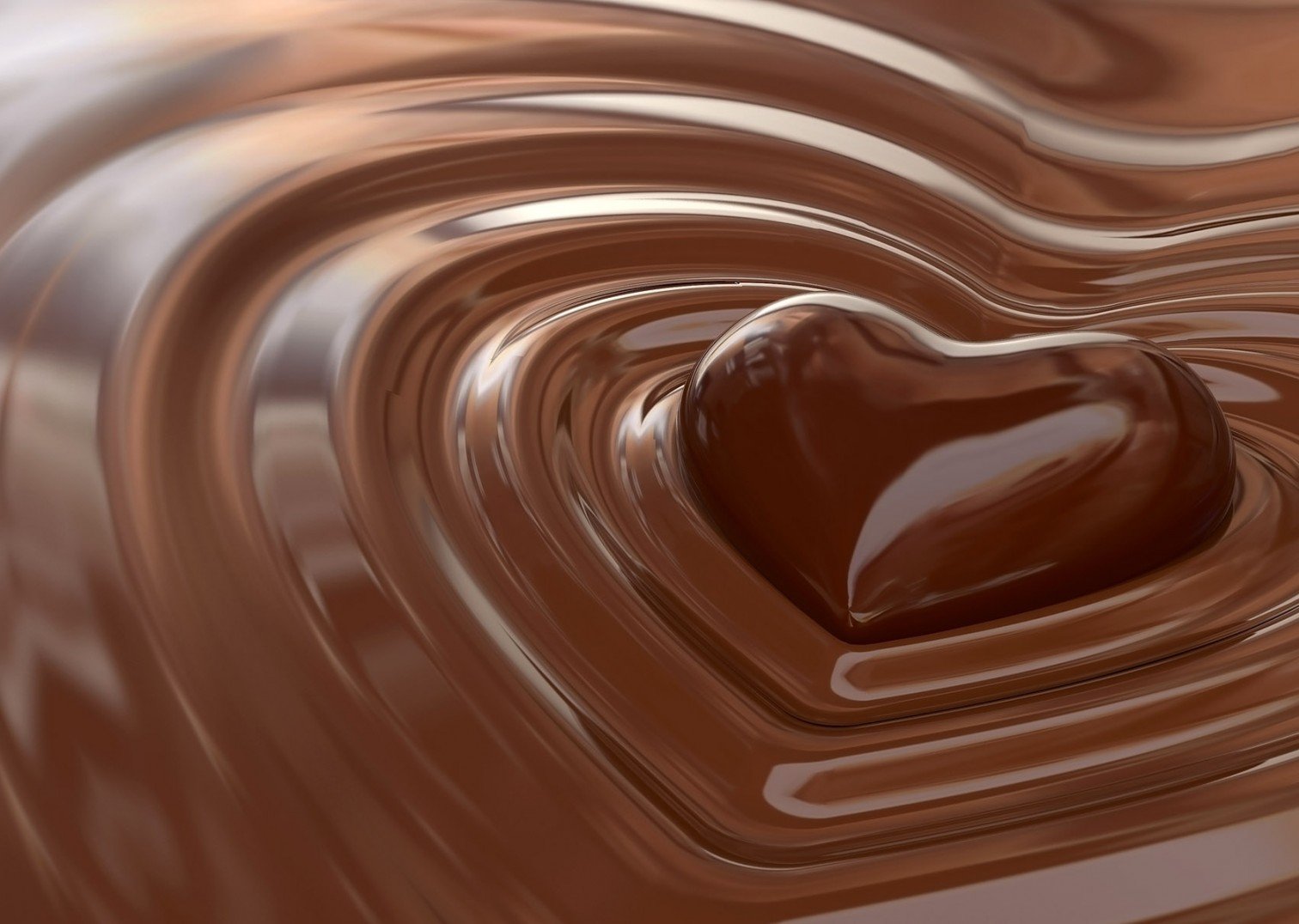 cioccolato cuore onde