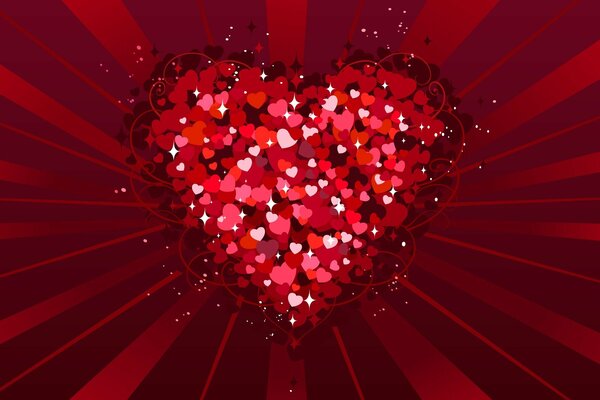 Giorno di San Valentino un sacco di cuori
