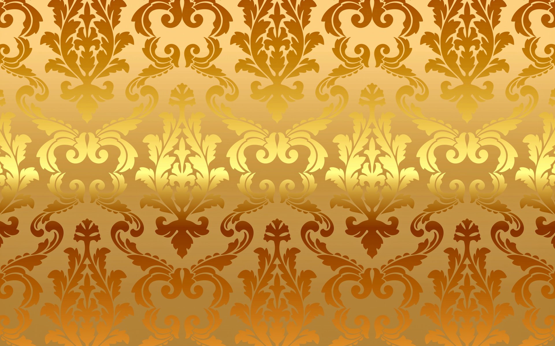 oro modello vintage gradiente vettoriale sfondo oro modello ornamento