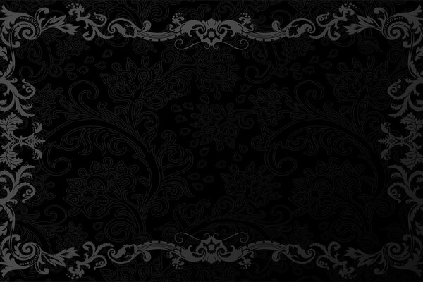 Modello vintage su sfondo nero