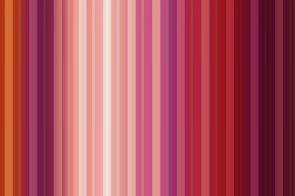 Strisce di diverse tonalità di rosso