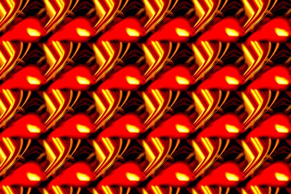 Immagine delle luci rosse della fiamma