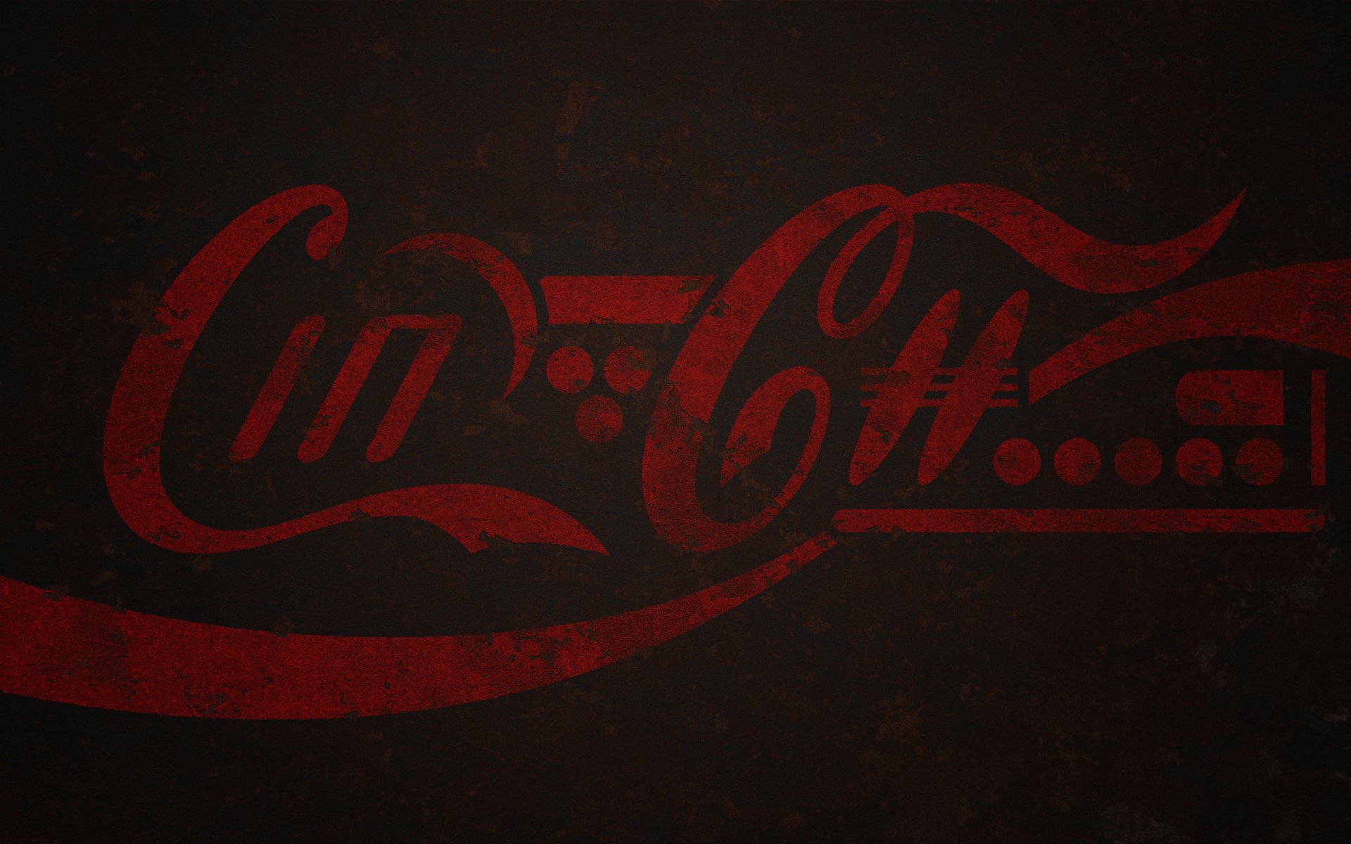 coca cola futuro logo metallo vernice ruggine