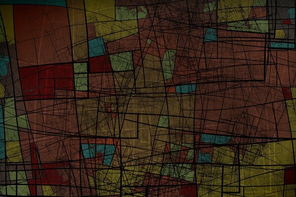 Forme colorate. Linee dappertutto
