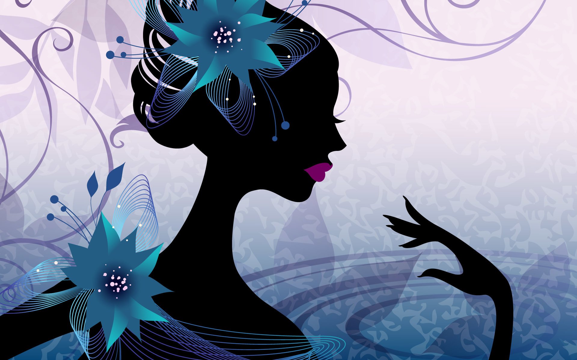 arte digitale silhouette stile