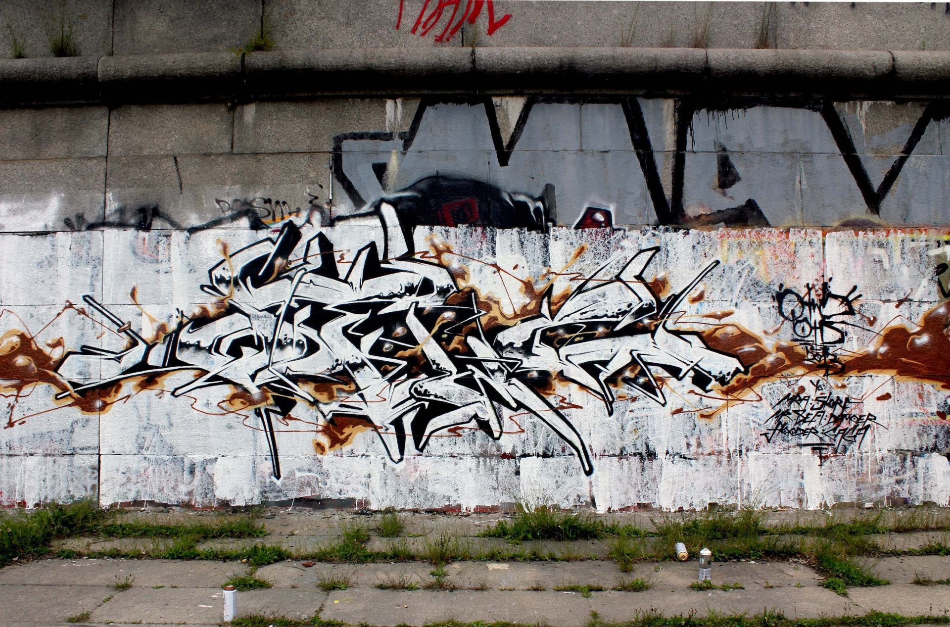graffiti q2 equipaggio odt tipo selvaggio parete