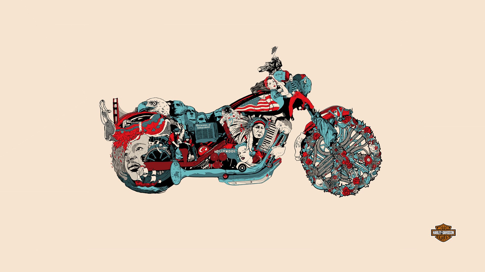 harley davidson storia moto bici sfondo
