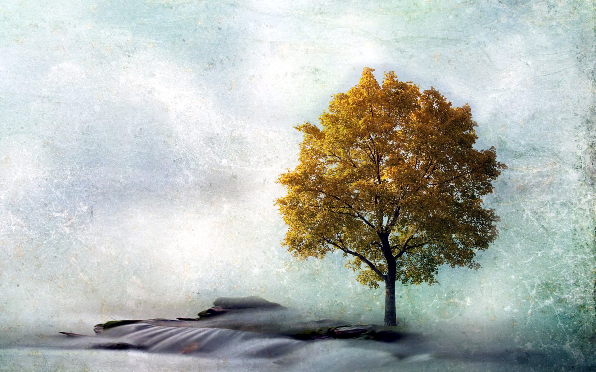 albero paesaggio stile