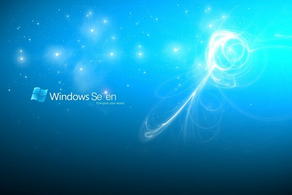 Stelle con riflessi su sfondo blu