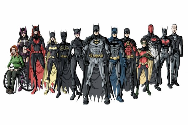 Supereroi Marvel. Animazione su sfondo bianco