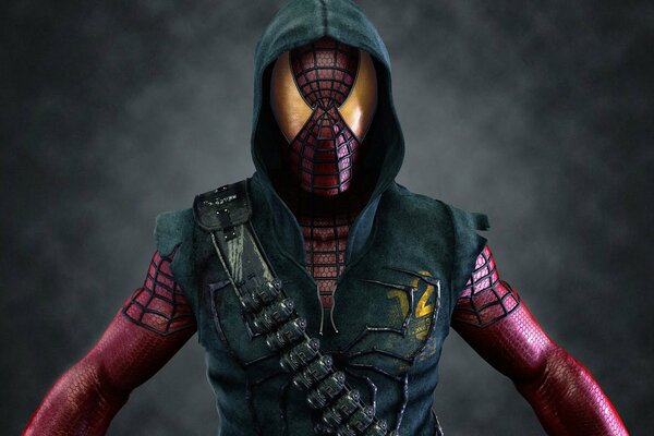 Spider Man eroe maschera