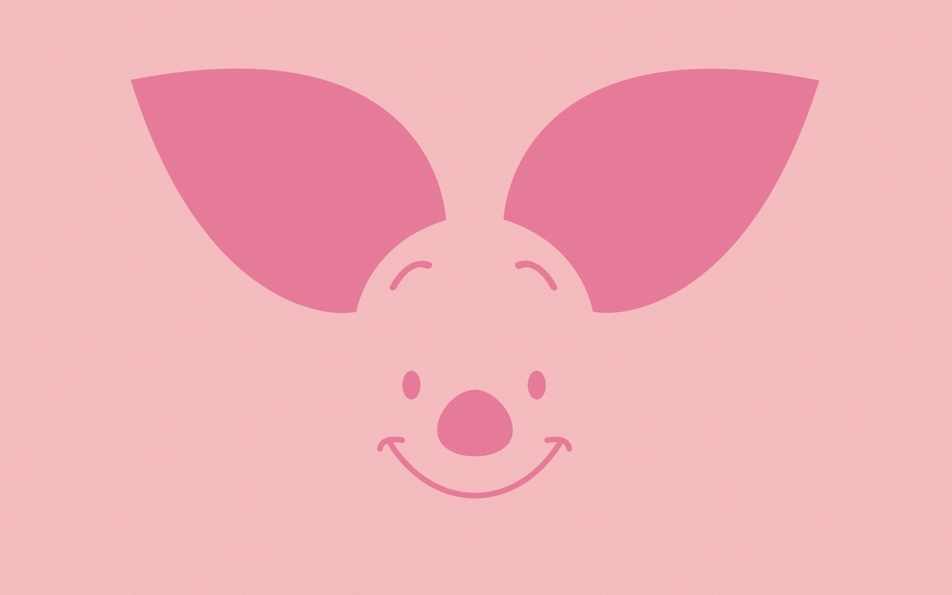 maialino minimalismo orecchie occhi naso viso sorriso