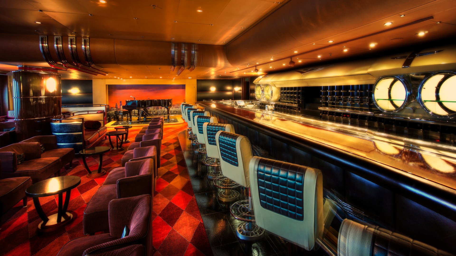 hdr bar cafe ristorante reception divano sedia piano