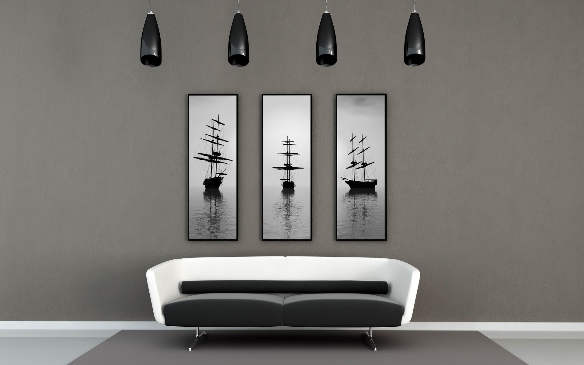 interno camera appartamento design stile divano dipinti mestiere