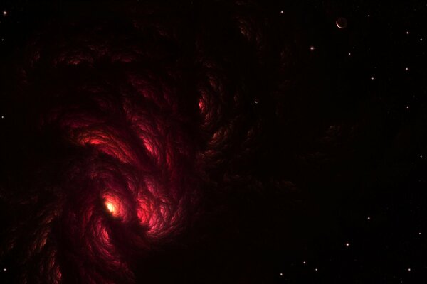 Un buco nero nello spazio è affascinante