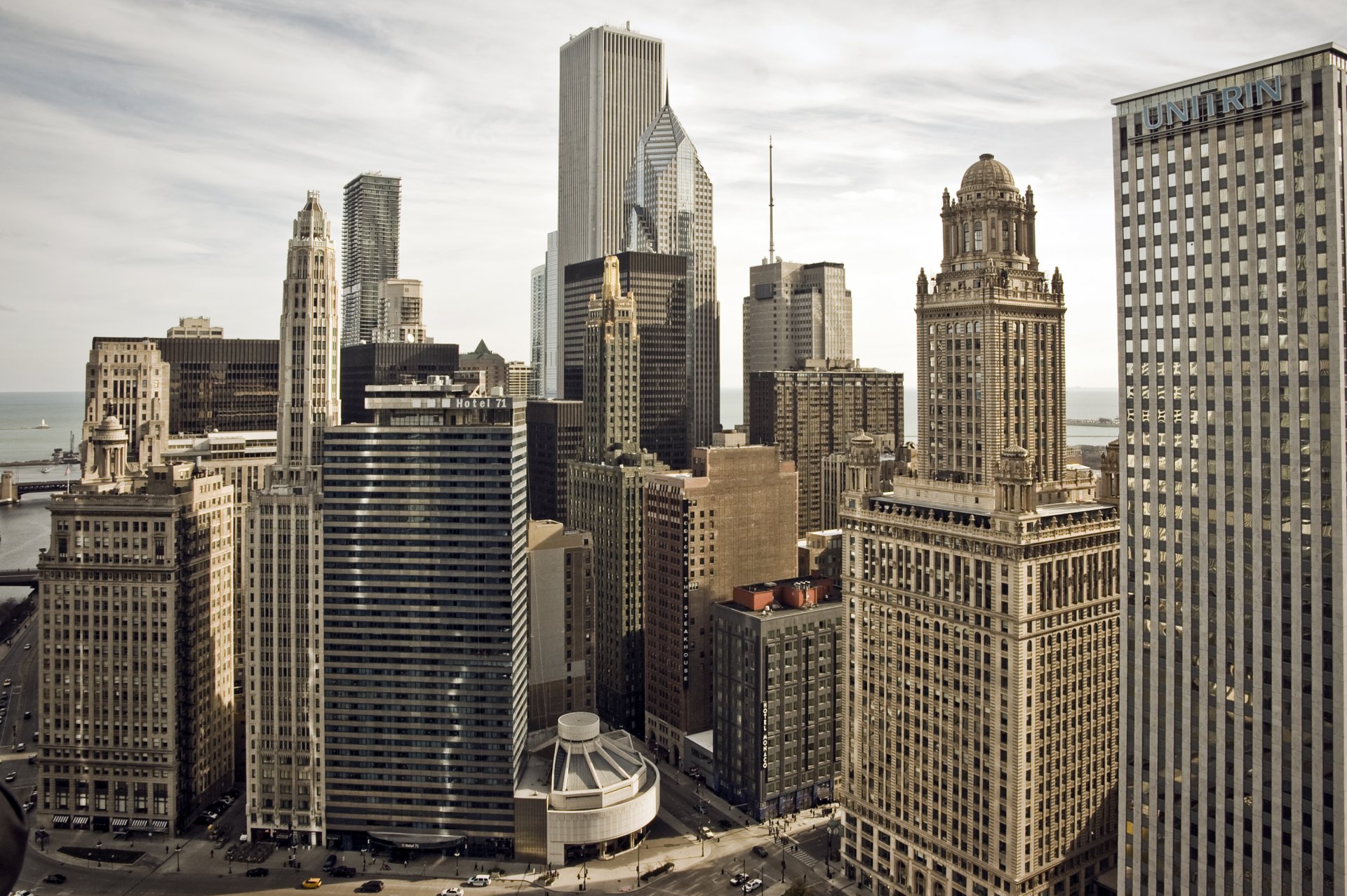 chicago illinois stati uniti città grattacieli edifici