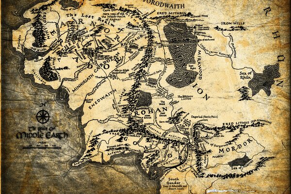 Mappa dal Signore degli anelli