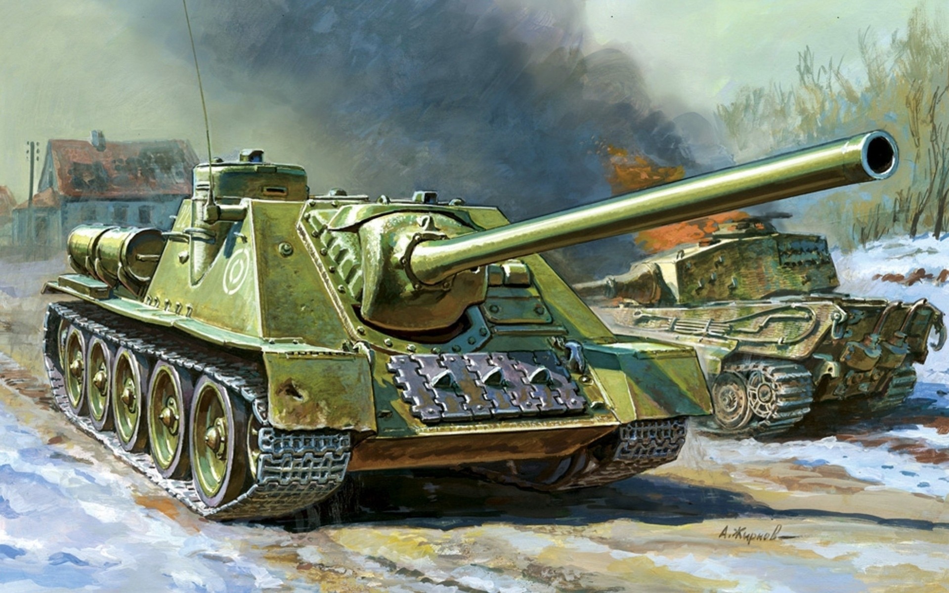 artiglieria semovente sovietica su-100