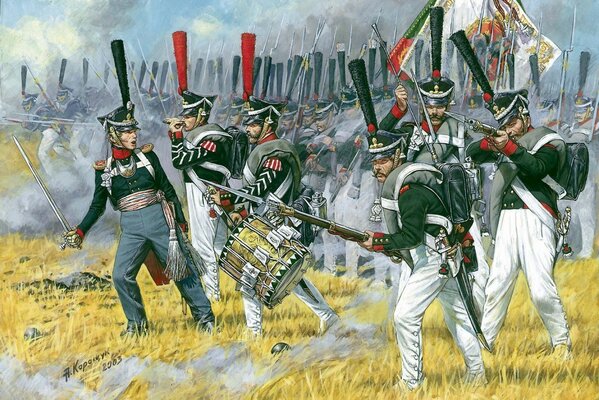 Pittura di fanteria russa nell antichità
