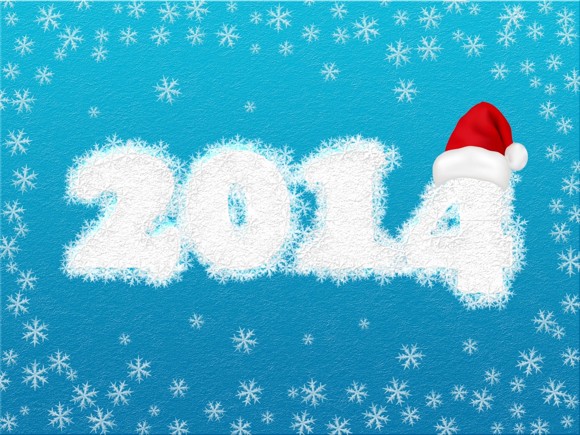 fiocchi di neve sfondo blu vacanza 2014 capodanno