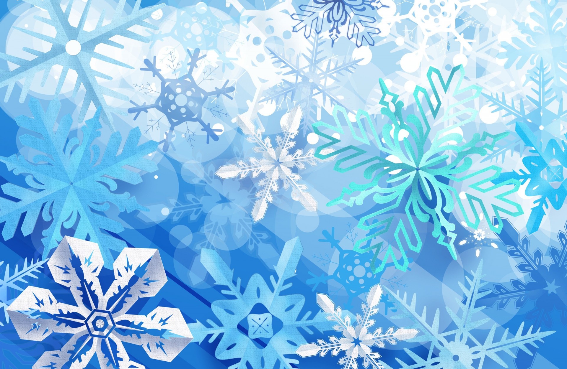 fiocchi di neve inverno nuovo anno blu