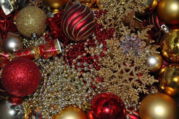 Palle di Natale e decorazioni per le vacanze