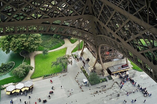 Parigi, Francia, Torre Eiffel, Parco