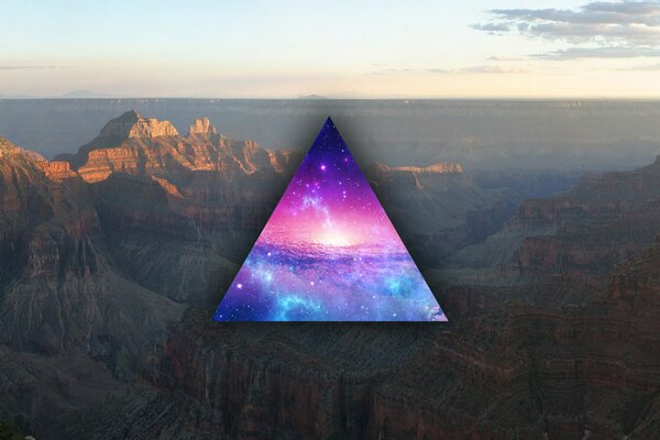 Immagine artistica. Splendida vista al tramonto
