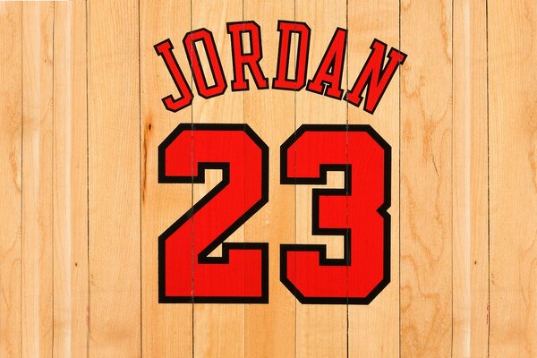 Numero Jordan disegnato su tavole
