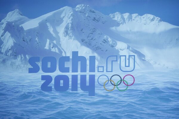 Emblema dei giochi olimpici di Sochi nel 2014