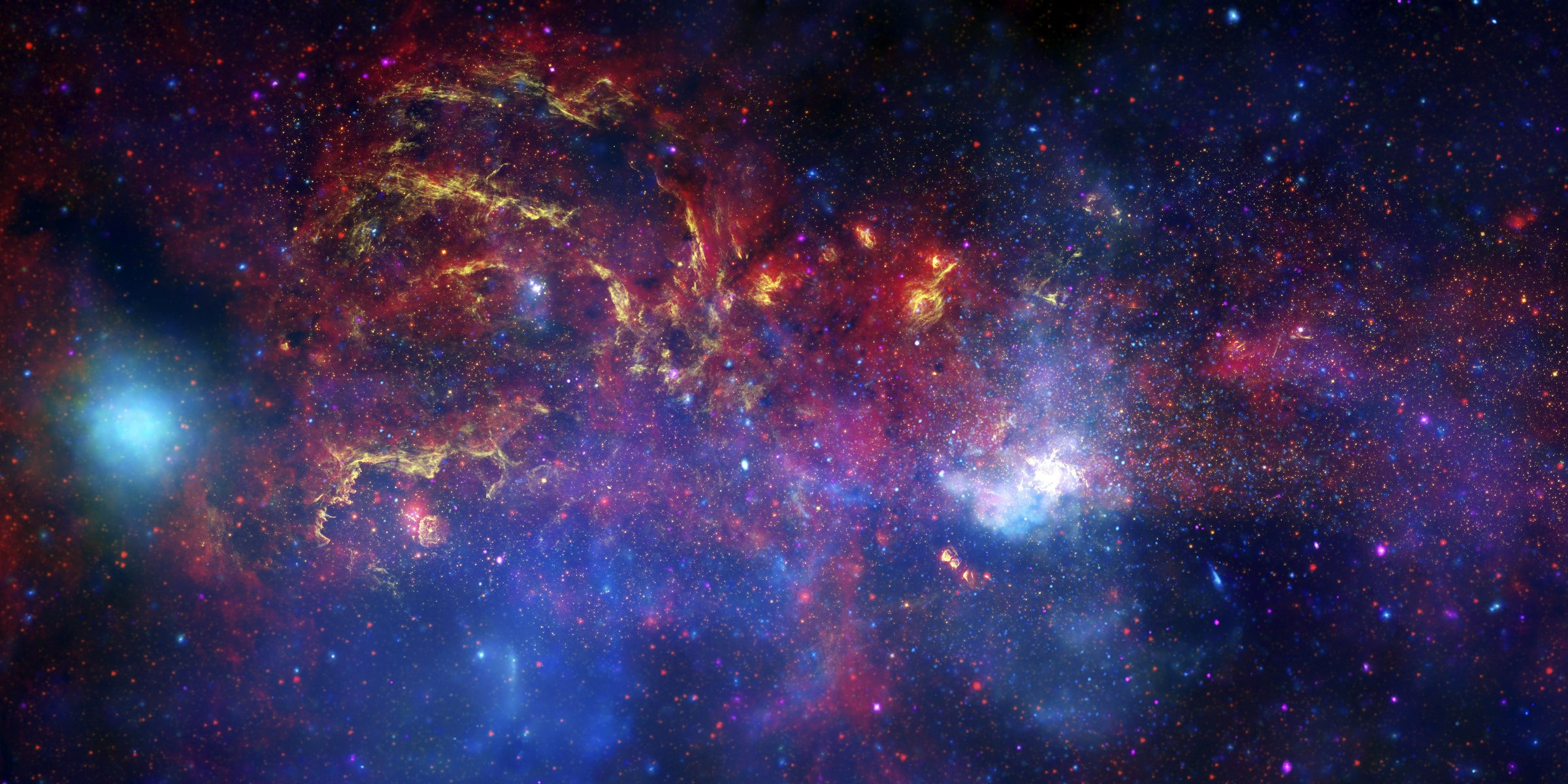 galassia via lattea centro telescopio hubble chandra spitzer