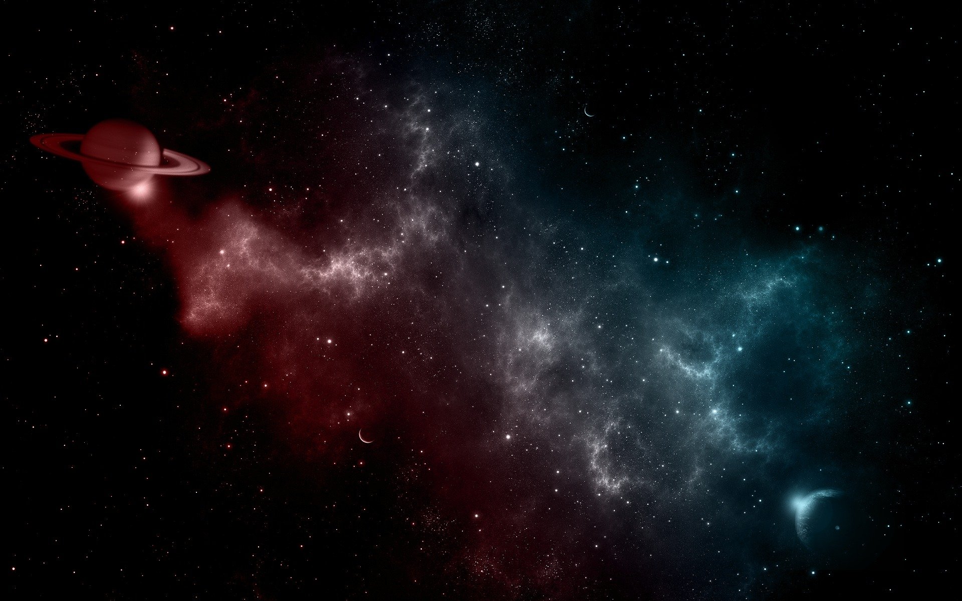 spazio stelle pianeti luce vernice galassia spazio colori 1920x1200