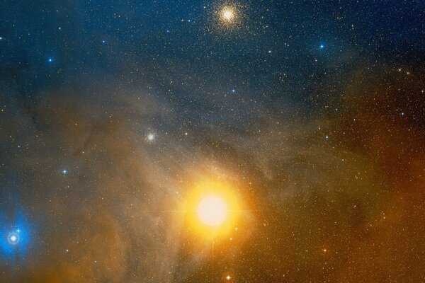 Le stelle nello spazio sono come piccole luci