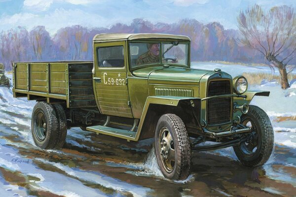 L auto dell esercito sovietico guida fuoristrada