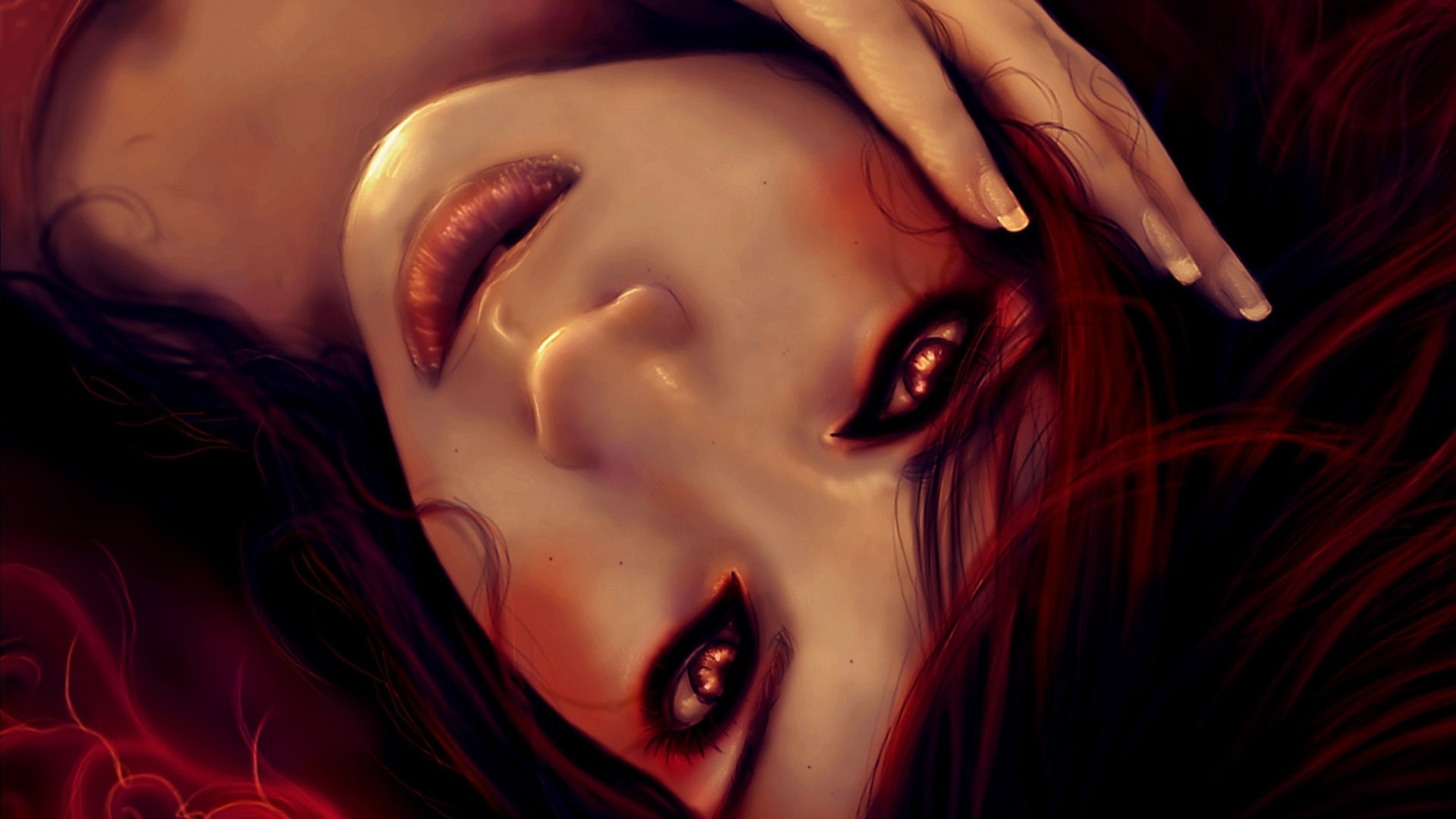 faccia ragazza vista diavolo