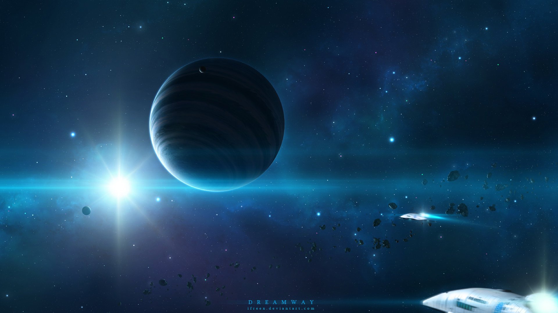 spazio planetv arte astronavi stella spazio navi stelle meteoriti