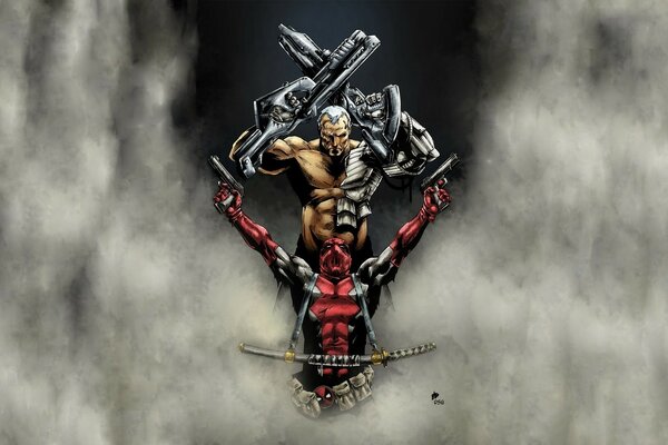 Fumetti Deadpool e il supereroe nella nebbia