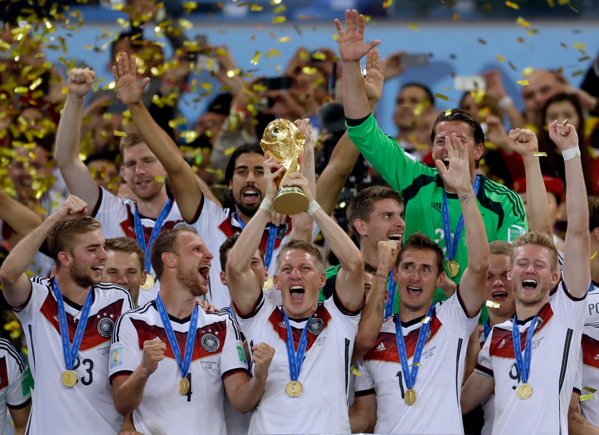 nazionale tedesca campioni vittoria coppa del mondo calcio