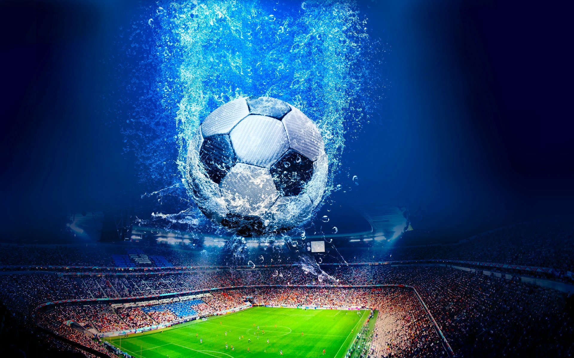 calcio palla stadio campo
