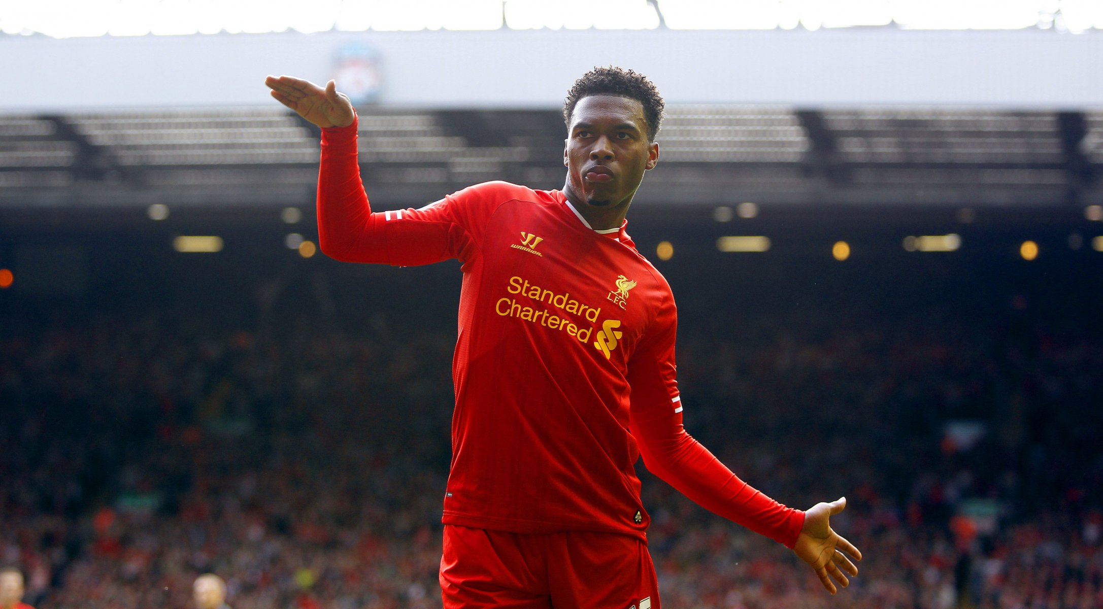 liverpool lfc ynwa inghilterra club calcio daniel sturridge daniel sturridge premier league inglese barclays avanti standard chartered danza danza scopo celebrazione